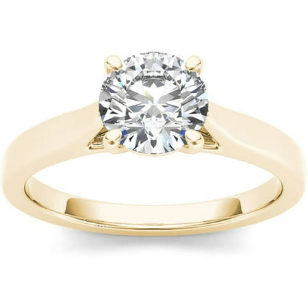 1 Carat T.W. Diamond Solitaire 14kt Yellow Gold Engagement Ring