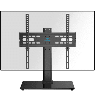 Universal Swivel TV Stand Base Table Top TV Stand Replacement for 27 32 37  39 40 43 49 50 55 Inch LCD LED Plasma Flat Screens up to 88 lbs, Height  Adjustable Pedestal TV Mount with Tempered Glass Base 