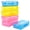 Multicolor, variant on Zrova 3 Pack Clear Hard Plastic Pencil Box, Large Capacity Pen Storage Case with Snap Lid, Stackable Transparent Crayon Marker Organizer for School Office Art Craft Supplies, Red Yellow Blue