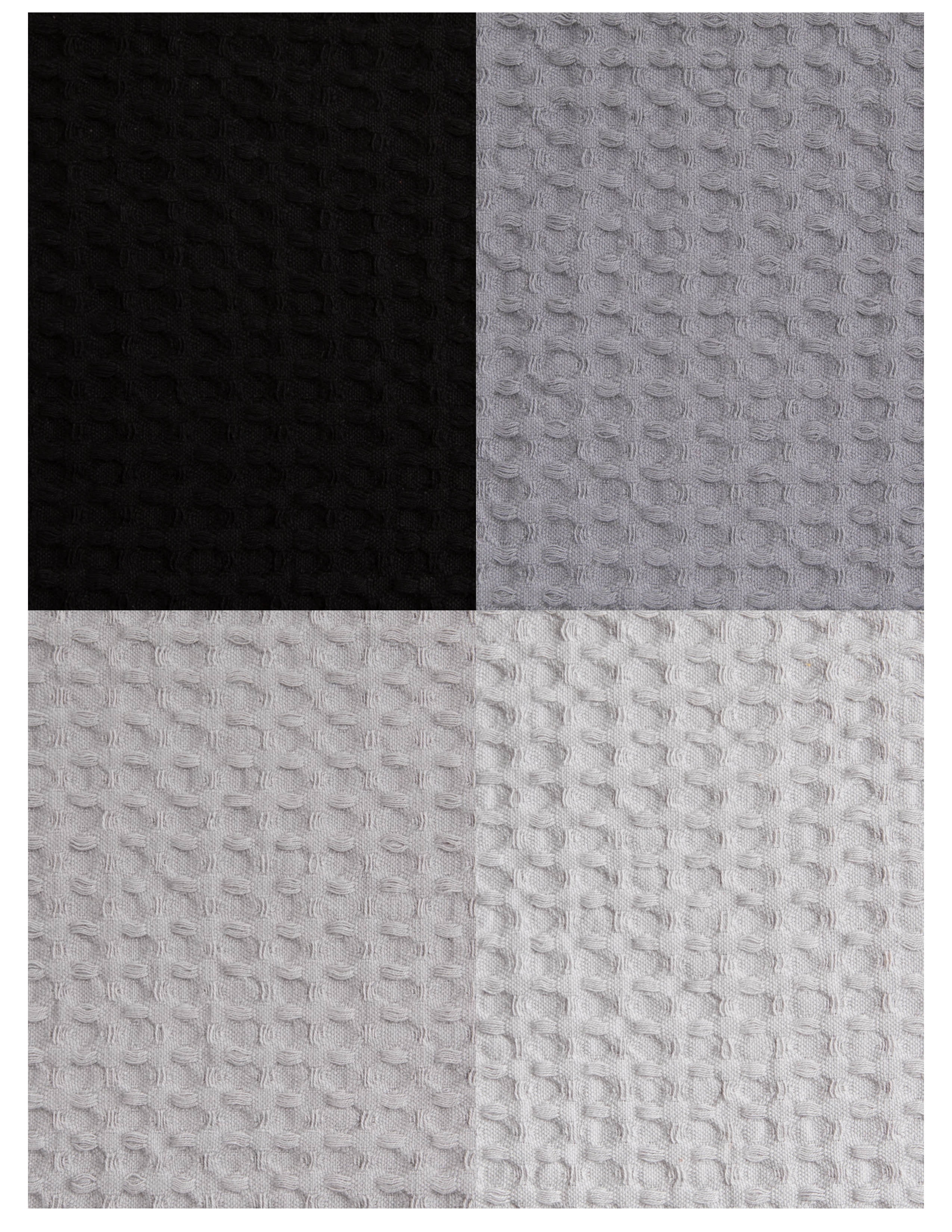 Mainstays 4 Piece Waffle Dishcloth Set, 100% Cotton, Gray