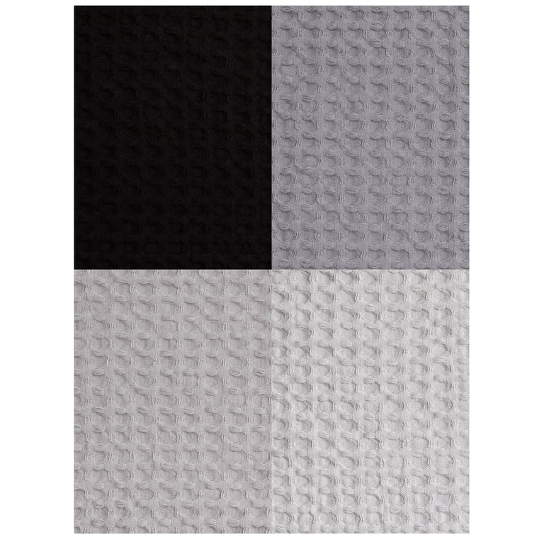 Mainstays Waffle Dishcloth Set, 100% Cotton, Gray, 12 x 12 photo 6