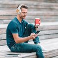 thumbnail image 4 of Wireless On-Ear Bluetooth Headphones, Active Noise Cancelling, Up to 60 Hours Battery, Sweat Water Resistant, Foldable and Durable, Microphone, 4 of 4