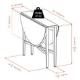 thumbnail image 2 of Hannah Double Drop Leaf Dining Table, Light Oak - 34942, 2 of 5