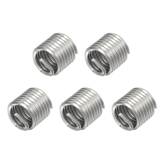 Unique Bargains 7/16-14 UNC 1.5D 304 Inserts Filetés en Acier Inoxydable Manchon de Réparation de Vis 5 Pack
