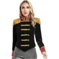 thumbnail image 3 of iiniim Veste de Jeu de Rôle Cosplay Cirque pour Femmes, Velours, Noël, Père Noël, Noir m, 3 of 6
