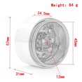 thumbnail image 3 of Yeacher Aluminum Alloy Wheel Rim Beadlock Wheel Rims Hub 4pcs Replacement for 1/10 TRX4 Axial, 3 of 7