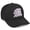 Black, variant on Daxton Premium Mid Profile Hat Semi Curved Visor Black Cap White Silver Gothic Embroidered, Letter M