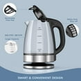 Variable Temperature Electric Kettle, 1200W Electric Tea Kettle, 8 Big