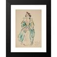 thumbnail image 2 of Ivan Ivanec 18x24 Black Modern Framed Museum Art Print Titled - Women's (Actress) Study in a Historical Outfit (1940), 2 of 5