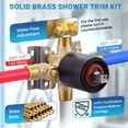 thumbnail image 2 of Wowow Single Handle 7-Spray Patterns Shower Faucet 1.8 GPM with Handheld Showerhead Corrosion Resistant in Oil Rubbed Bronze, 2 of 7