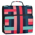 thumbnail image 5 of FORMRS Zipper Binder with Shoulder Strap 2-inch Ring 500 Sheet Capacity File Bag, Navy Blue Stripes, 5 of 5