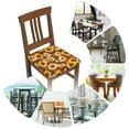 thumbnail image 7 of Disketp Brown Wood Grain Sunflower B for Square Chair Cushion Covers for Hotel, Bedroom, Office,Machine Washable-Two Pieces, 7 of 7