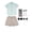 Green 6pcs, variant on LYMAYTER Baby Boys Gentlemen Outfit Stripe Shirt Shorts Bowtie Suspenders 1-11 Years