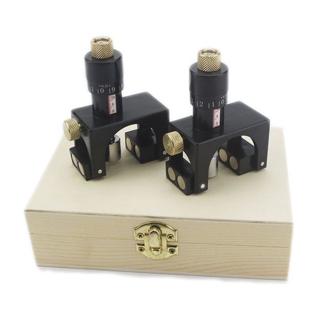 Amdohai 2PCS Flat Planers Cutter Alignment Tool Precise Positioning Planers Calibration Setting Height Adjustable Moulder
