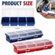 thumbnail image 5 of Paquete de 6 Cajas Organizadoras de Tornillos con Tapas, 4 Compartimentos, Contenedor de Herramientas, Compartimentos Divisores,Caja de Herramientas para Tornillos de Clasificación, 5 of 5