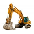 thumbnail image 2 of Yellow Excavator Construction Site Wall Decal by Wallmonkeys Peel and Stick Graphic (48 in W x 41 in H) WM228643, 2 of 4