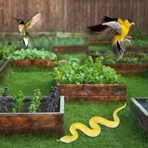 xaoyunyn Realistic TPR Rubber Snake Garden Decoration Set with Lifelike Cobras,Rattlesnakes Vipers to Scare Away Birds and Enhance Outdoor Spaces