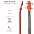 thumbnail image 5 of Best Choice Products 4-String Hollow Body Bass Guitars Red, 5 of 7
