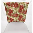 thumbnail image 2 of Christmas Poinsettia Dining Room Chair Back Covers or Seat Covers by Penny's Needful Things (Chair Back Cover Only) (17 W x 20 H CHAIR BACK), 2 of 4