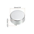 thumbnail image 2 of Uxcell Mirror Holders Clips, 8Pcs Mirror Mounting Clips for 6-7mm Thick Mirror Glass Dresser Bathroom(20mm Silver), 2 of 6