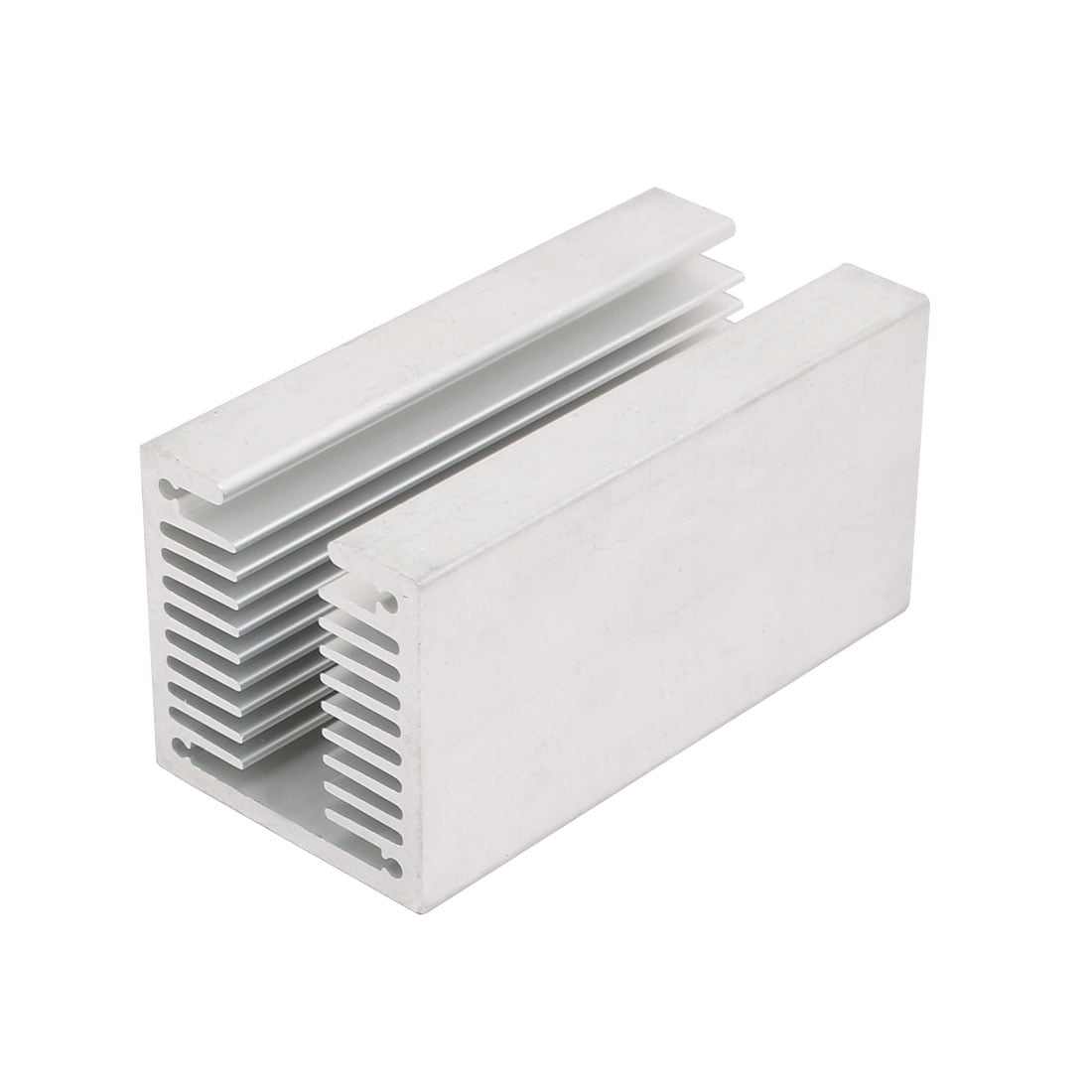Silver Tone Aluminium Heat Diffuse Heat Sink Cooling Fin 120x100x18mm DT 