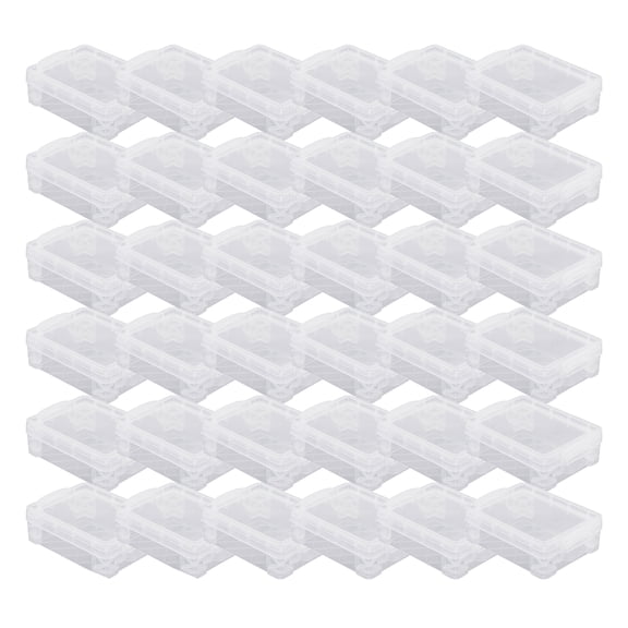 Stacking Crayon Box by Simply Tidy - Plastic Storage Containers for School Supplies - Sewing and Crafts - Clear - Bulk 36 Pack