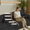 thumbnail image 2 of Daluvenix 113" Modern Modular Sectional Sofa Bed 6 Seater Boneless Couch Sofas Set Convertible Corduroy Cloud Couches for Living Room, 2 of 8