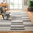 thumbnail image 2 of SAFAVIEH Natura Qendro Striped Area Rug, Ivory/Dark Grey, 8' x 10', 2 of 9