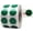 Green, variant on Pink Transparent Dot Stickers | 0.5" Inch Round | 1000 Pack