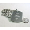 thumbnail image 4 of PAW PRINT DOG CAT MEMORIAL PET OR TEAM ENGRAVED X LARGE THICK SOLID STAINLESS, 4 of 6