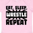 thumbnail image 4 of Inktastic Eat, Sleep, Wrestle, Repeat Boys or Girls Baby Bodysuit, 4 of 5