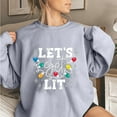 thumbnail image 2 of Fheaev Ugly Christmas Hoodie Sweatshirt For Women Graphic Christmas Tree Printed Winter Holiday Pullovers T-Shirt Blouse Top Crew-Neck Long-Sleeved Loose Casual Funny Christmas Sweaters, 2 of 3