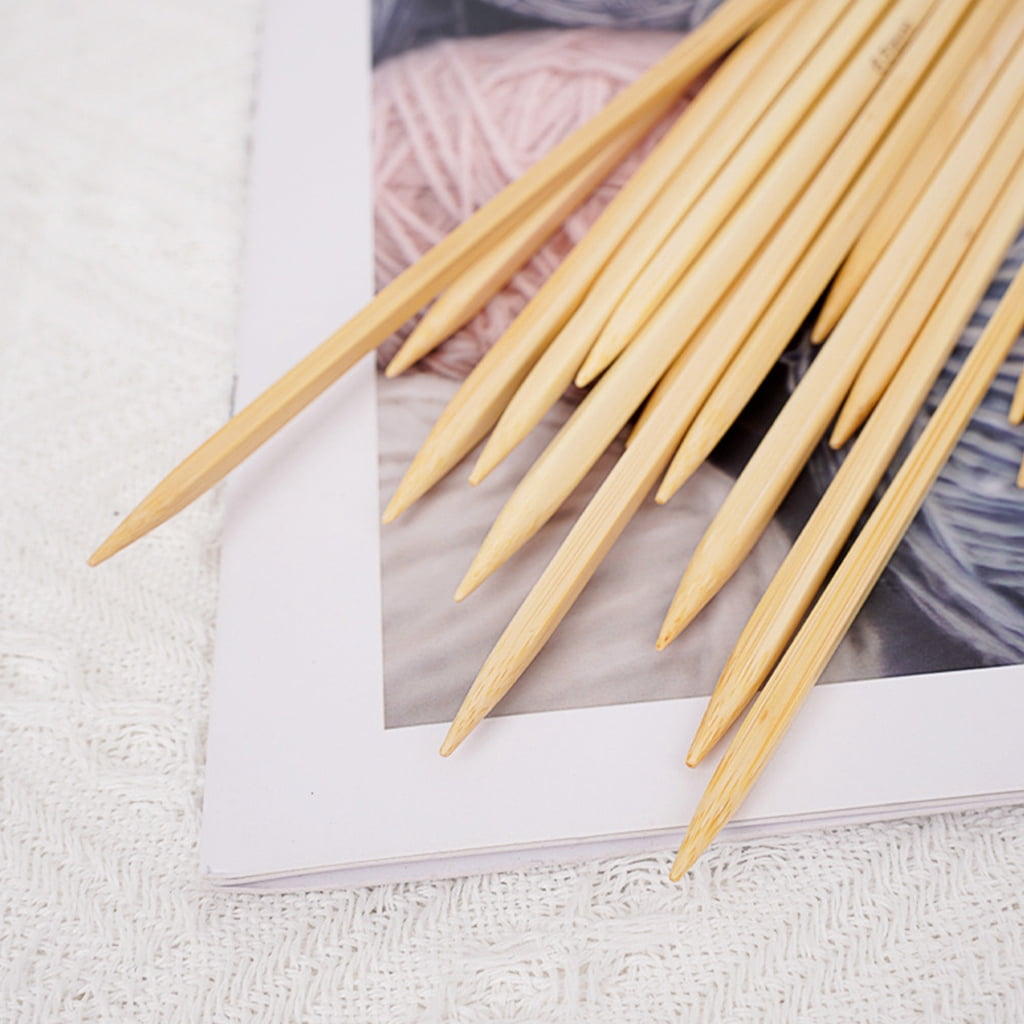 20cm Long Wood Knitting Needle for Beginner Knitting Sweater Sock Scarf