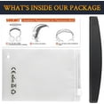 thumbnail image 4 of SOULWIT Protein Leather Headband Cover for Plantronics (Poly) Voyager Focus 2 (Focus2) UC Wireless Headphones, Easy DIY Installation - Black, 4 of 5