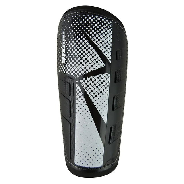 Vizari 'Vector' Slip-in Soccer Shinguards with Low Profile PP Deflecting Shell - Excellent Practice Guards for Teens, Adults and Big Kids - Versatile Sizing, Sleeve Not Included - (Black, Size L)