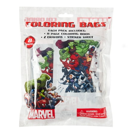 Way To Celebrate Marvel Universe Color Sticker Bag