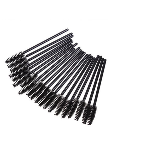 100-Pack Disposable Mascara Wands, Eyelash Extension Brushes, Eyebrow Spoolie Applicators, Makeup Tools for Lashes & Brows TIKA