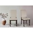 thumbnail image 2 of Lexicon Chaise de Salle à Manger en Bois Transitionnel Gris Brun (Ensemble de 2), 2 of 7