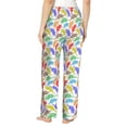 thumbnail image 3 of Daiia Colored Armadillos Women's Sleep Pant with Pockets and Drawstring,Pajama Pants-Small, 3 of 9