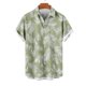 thumbnail image 3 of Mens Casual Manga Corta Botón Abajo Camisas Turndown Cuello Hawaii Impresión Botón Camisa Cardigan, 3 of 5