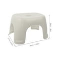 thumbnail image 2 of Toyvian Multifunctional White Plastic Step Stool with Stable Non- Design for Bathroom, Living Room, Kids and Adults, 2 of 8