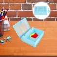 thumbnail image 3 of Miangastore Desktop Decorative Box Sky-Blue Plastic 1Pcs 5.1X4.1X1.6In, 3 of 9