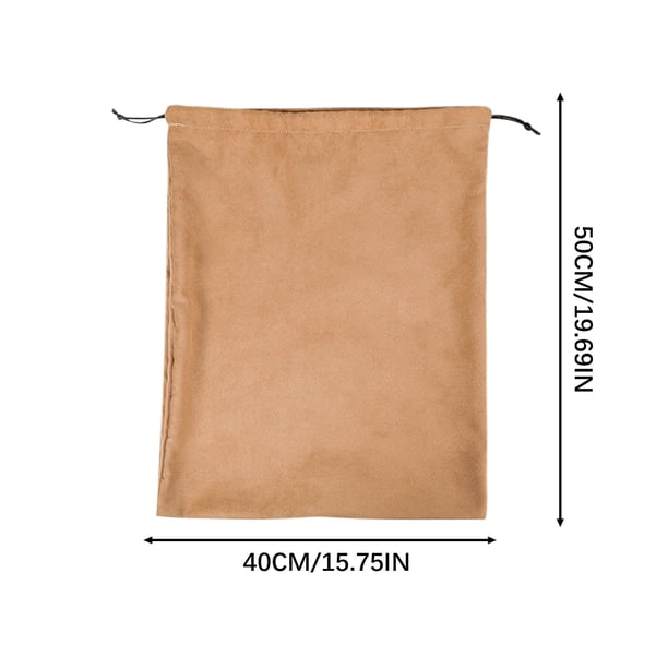 Yhmxh Organizadores y almacenamiento Bolsa de franela de algodón puro, bolsa pequeña de cuero, bolsa para guardar ropa de viaje, ropa interior, bolsa con cordón y hebilla. Almacenamiento de ducha