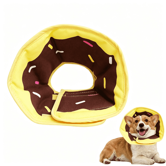 DUPAI Soft Dog Cone Collar for Dogs After Surgery,Adjustable Dog Recovery Cone Collar for Medium Small Puppy Dogs and Cats to Stop Licking Dog Donut Collar After Surgery (Donut S)
