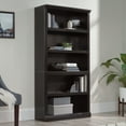 Sauder Select 5Shelf Bookcase, Estate Black Finish