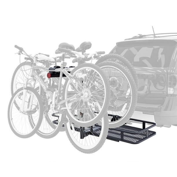 Elevate Outdoor BCCB11694 Steel Basket Cargo Carrier with Bike Rack, Fits 4 Bikes