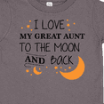 thumbnail image 4 of Inktastic I Love My Great Aunt To The Moon and Back Boys or Girls Toddler T-Shirt, 4 of 5