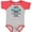 Baseball Heather and Red, variant on Inktastic Happy Father's Day Best Ever Boys or Girls Baby Bodysuit