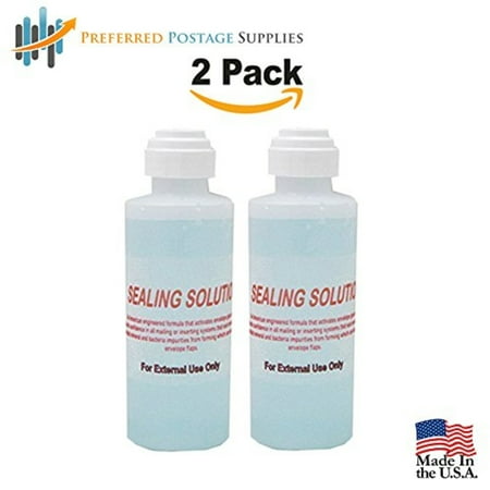 - (Money Saver 2-Pack) Envelope Moistner (240 ML) (7200 Envelopes) E-Z Seal Compatible 4 oz. Dabber bottle of sealing solution Pitney Bowes Sealing Solution 601-7 Postage Stamp Envelope Seal