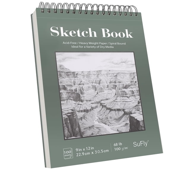 Cuaderno de bocetos SuFly, 23 x 30 cm, bloc de papel de dibujo, 100 g/m², 100 hojas